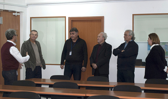 Visit at Stefadina Comserv – Gheorghe Sbârnă, Constantin Bușe, Iulia Cheșcă, Constantin Burac